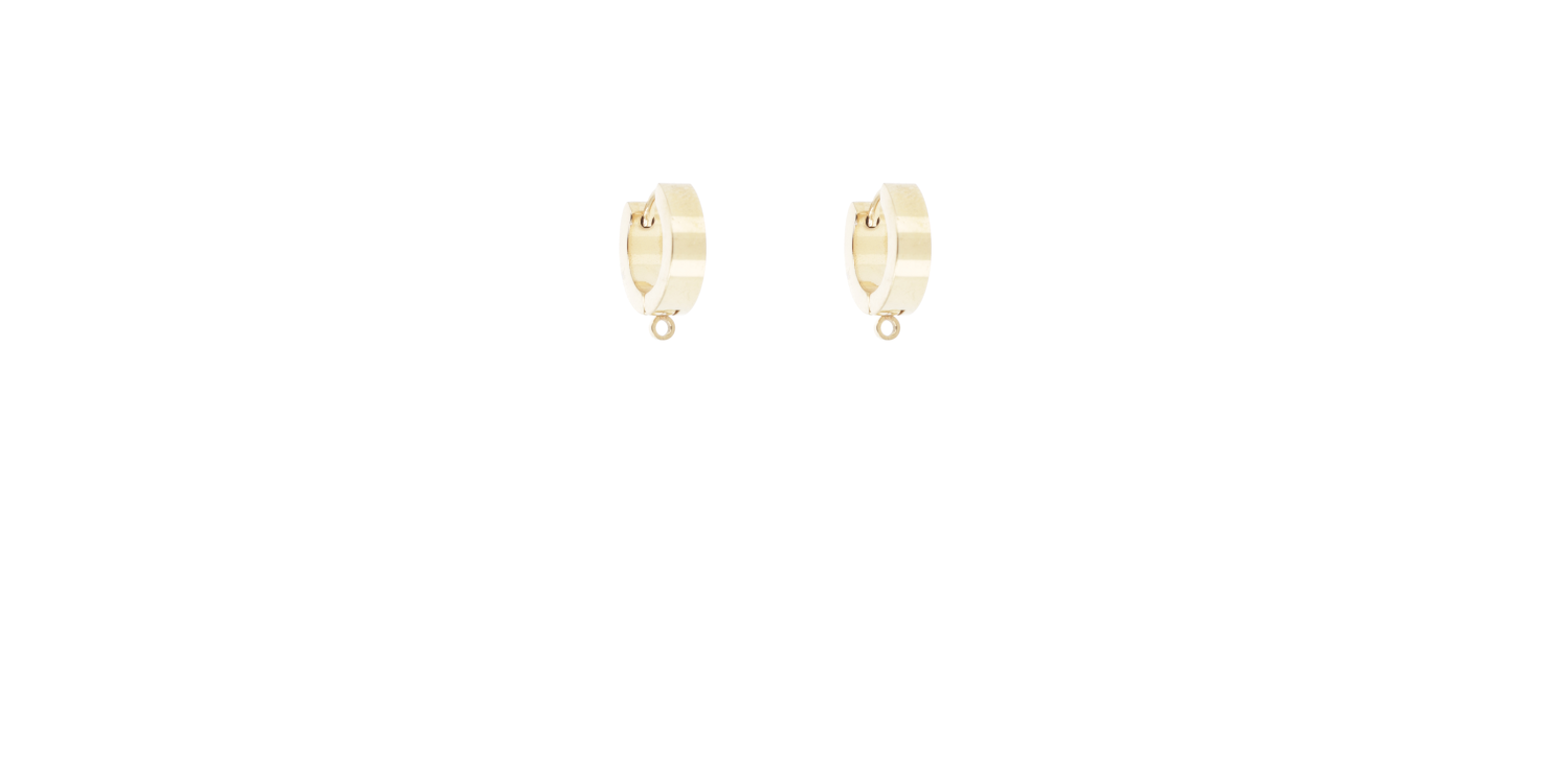 Chunky Huggie Hoops (Gold Plated)