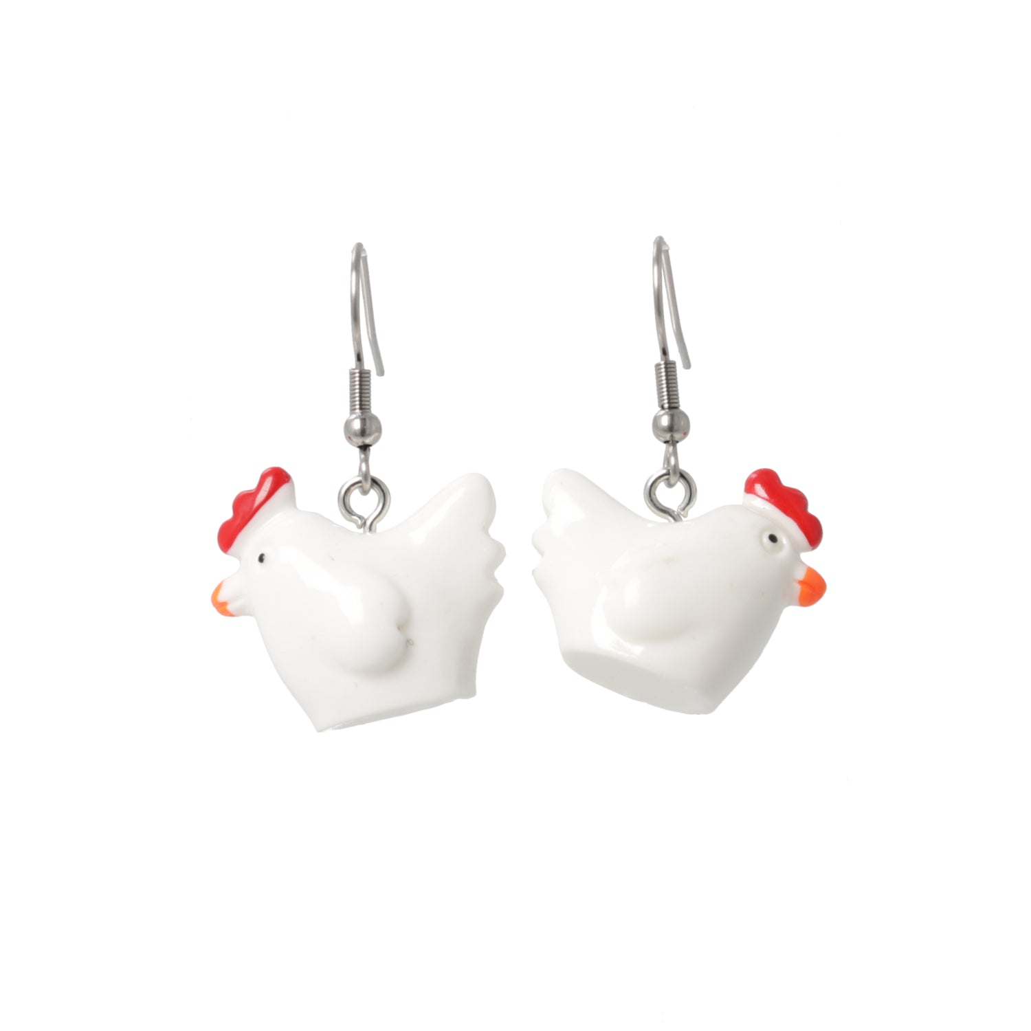 Cock-A-Doodle Chicken Earrings