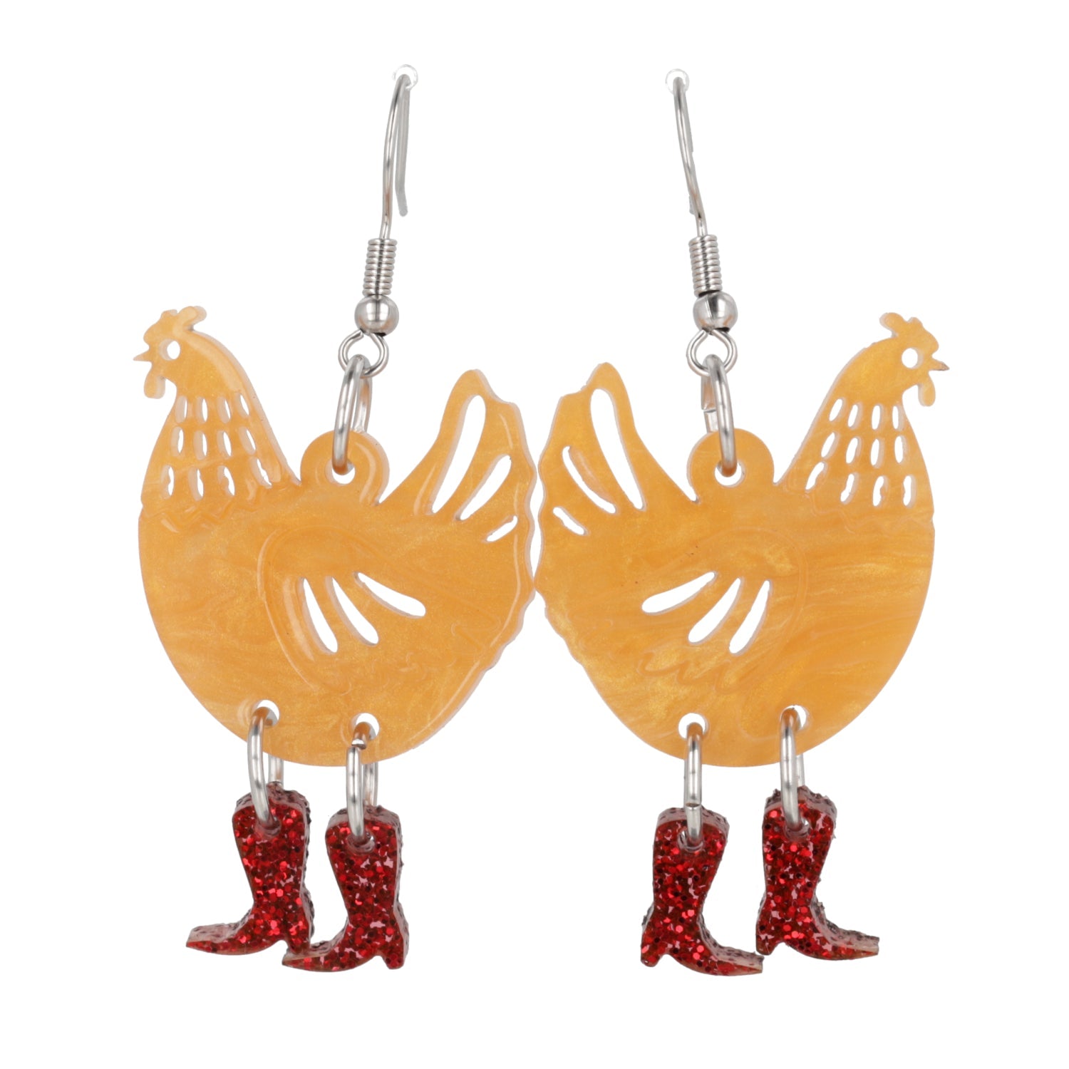 Cinnamon Chick Magnet Chicken Earrings