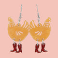 Cinnamon Chick Magnet Chicken Earrings