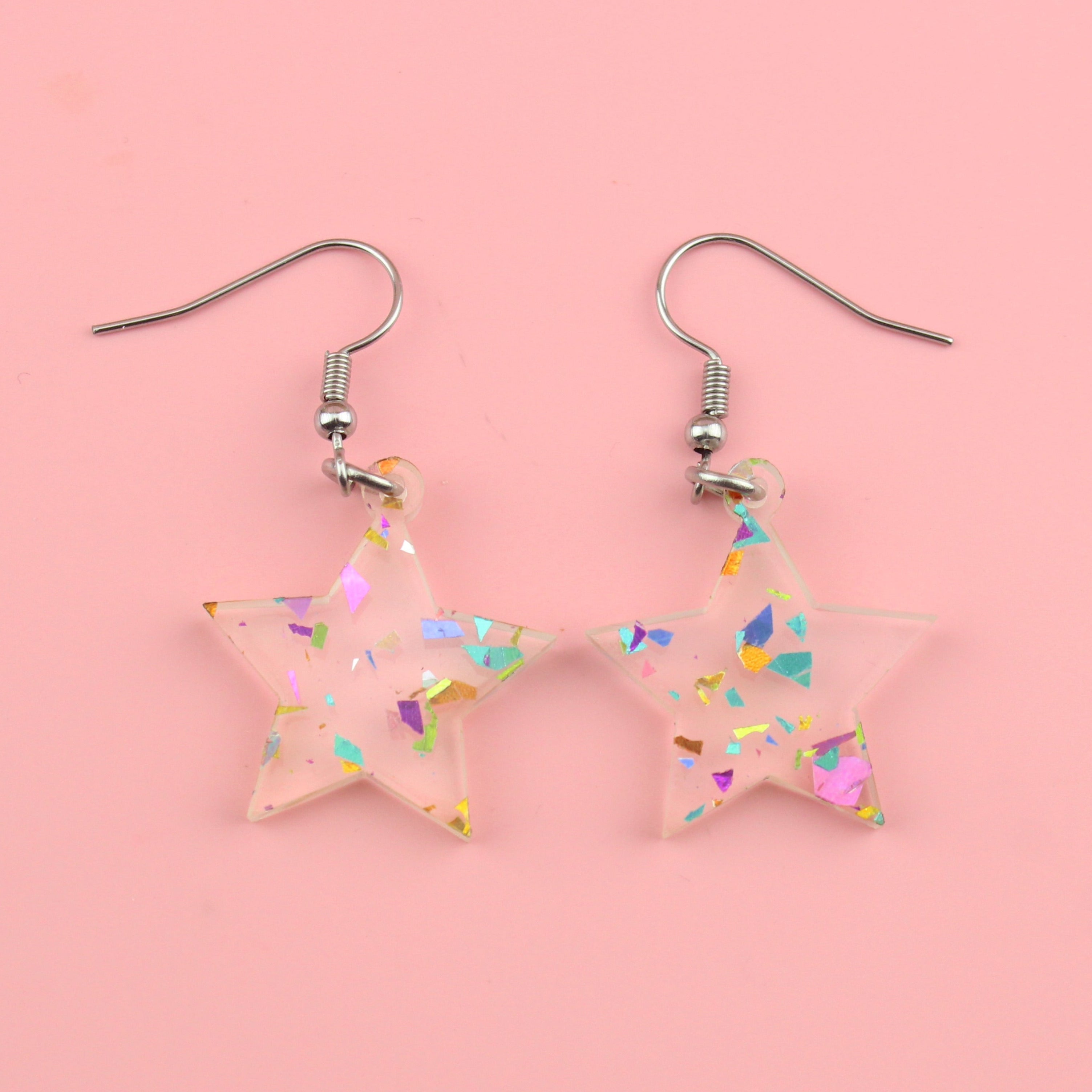 Confetti Stars are Blind Earrings