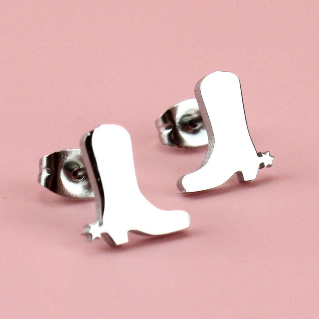 Cowboy Boot Stud Earrings