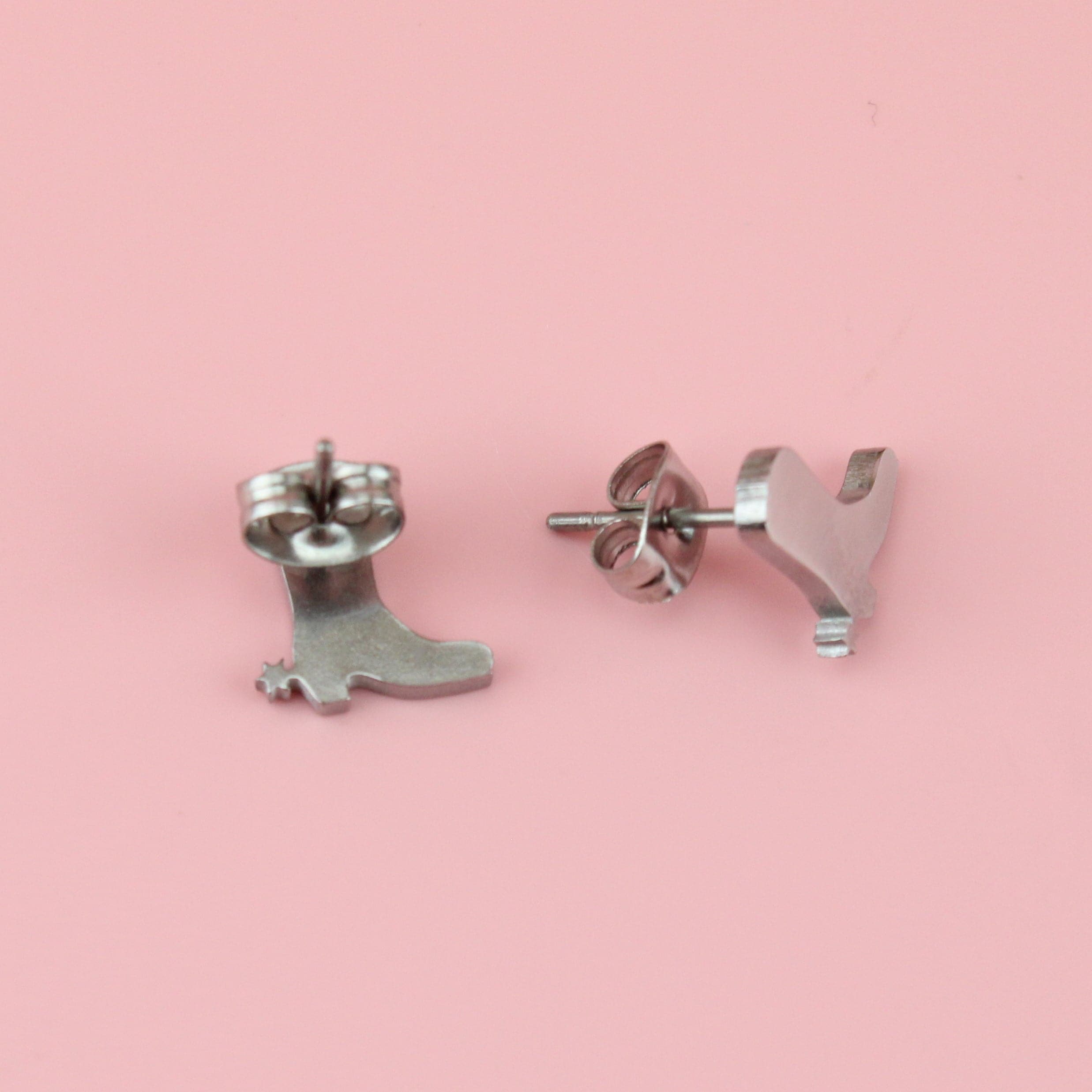 Cowboy Boot Stud Earrings