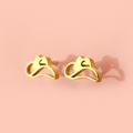 Cowboy Hat Stud Earrings (Gold Plated)