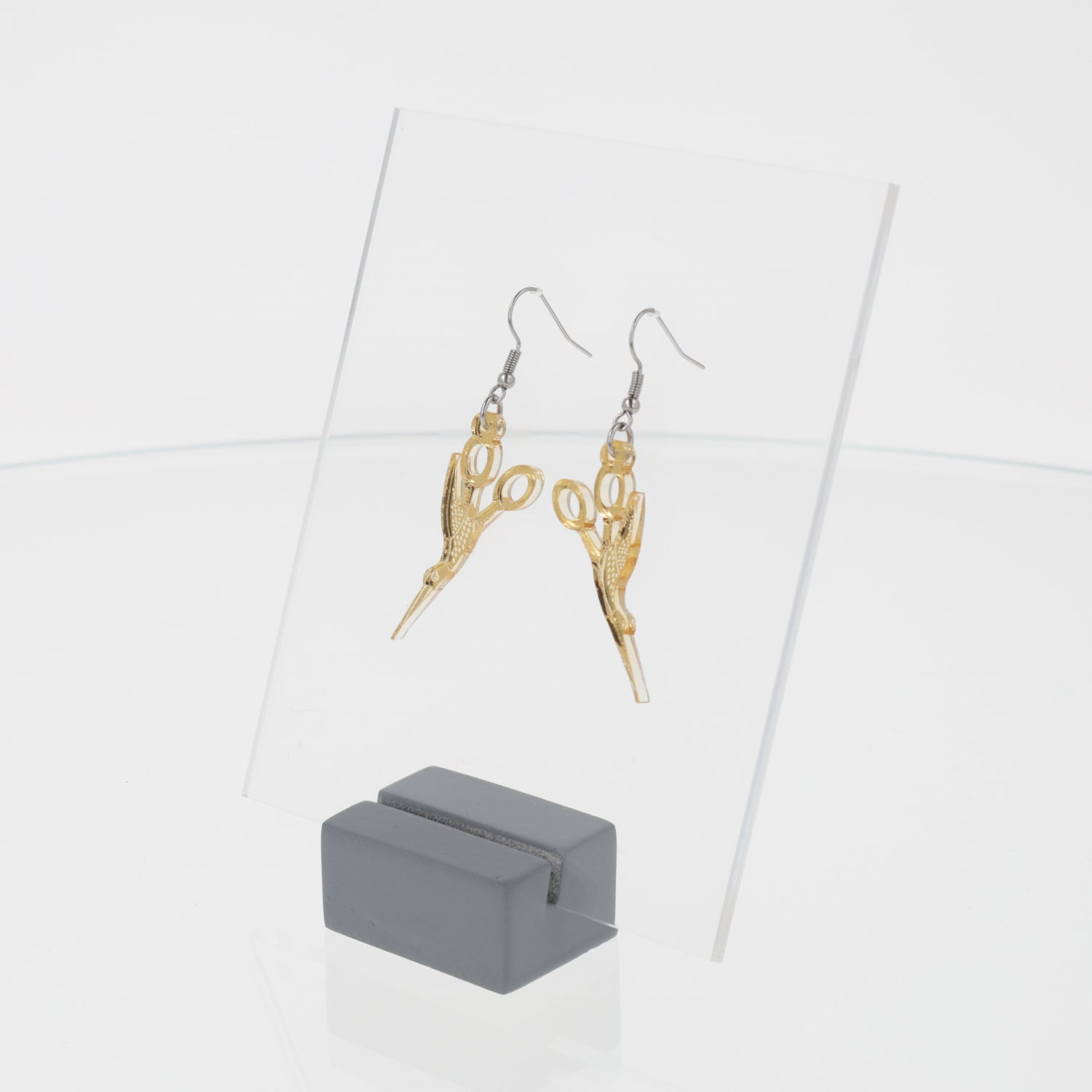 Crane Sewing Scissors Earrings
