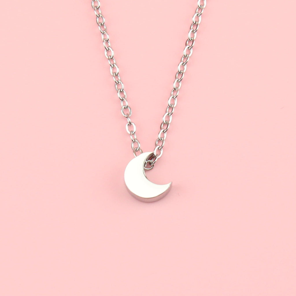Crescent Moon Charm Necklace
