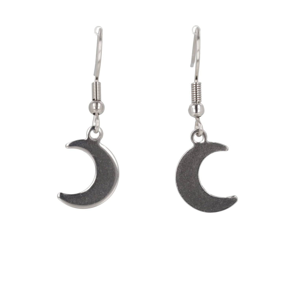 Crescent Moon Drop Earrings