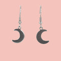 Crescent Moon Drop Earrings