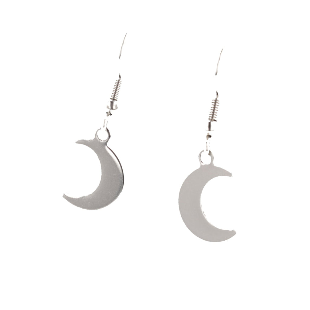 Crescent Moon Drop Earrings