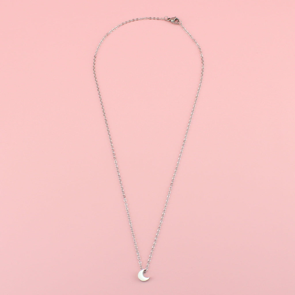 Crescent Moon Charm Necklace