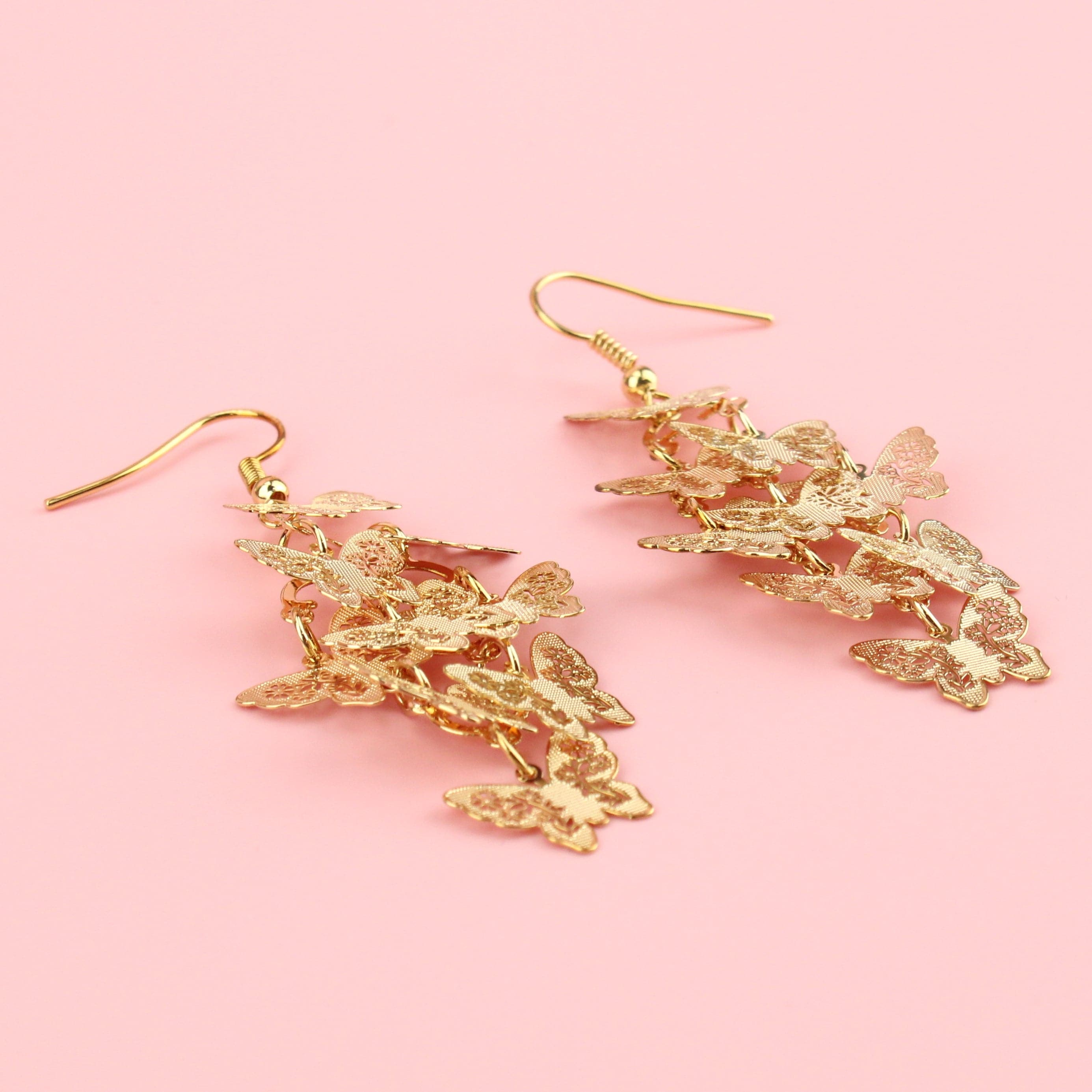Copper Butterfly Earrings