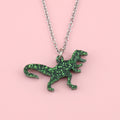 Classic Jurassic Glitter T-Rex Necklace