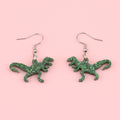Classic Jurassic Glitter T-Rex Earrings