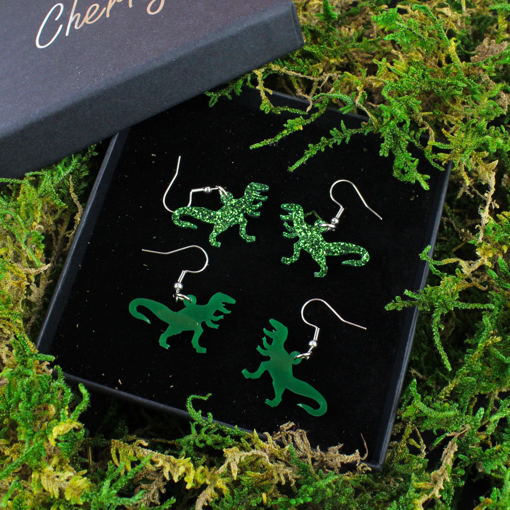Classic Jurassic T-Rex Earrings