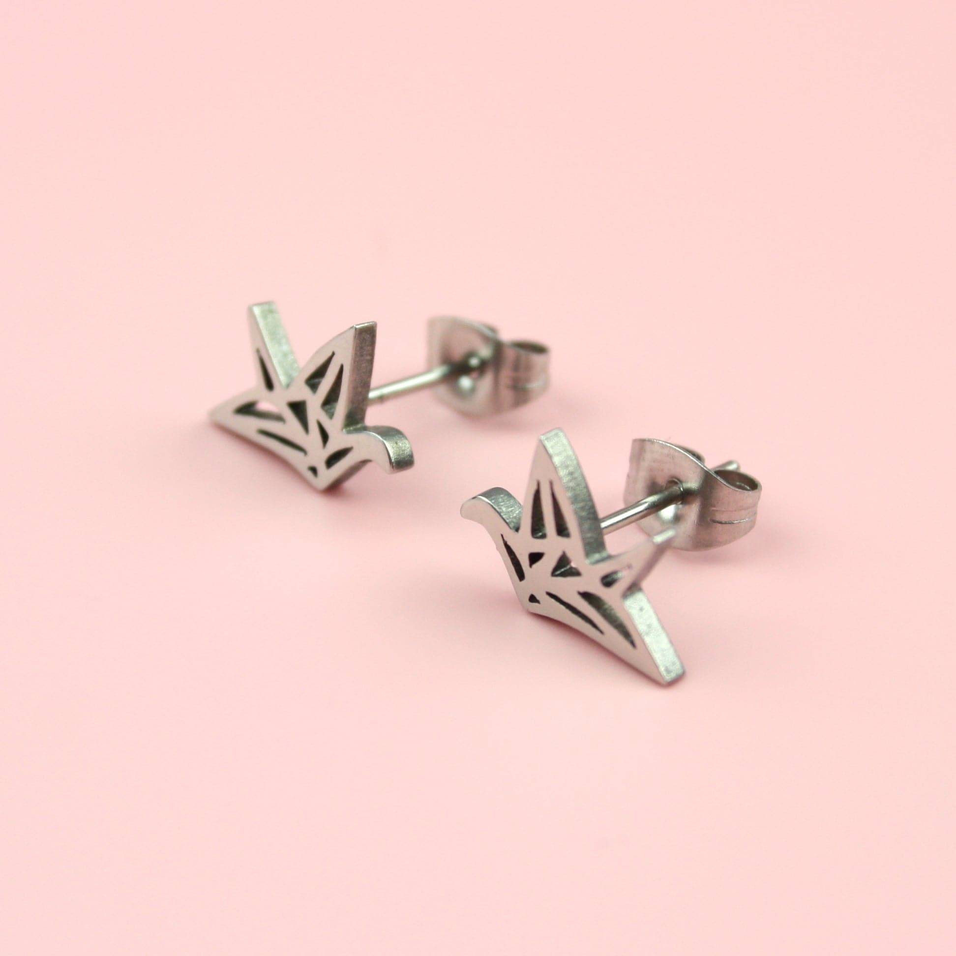 Crane Stud Earrings