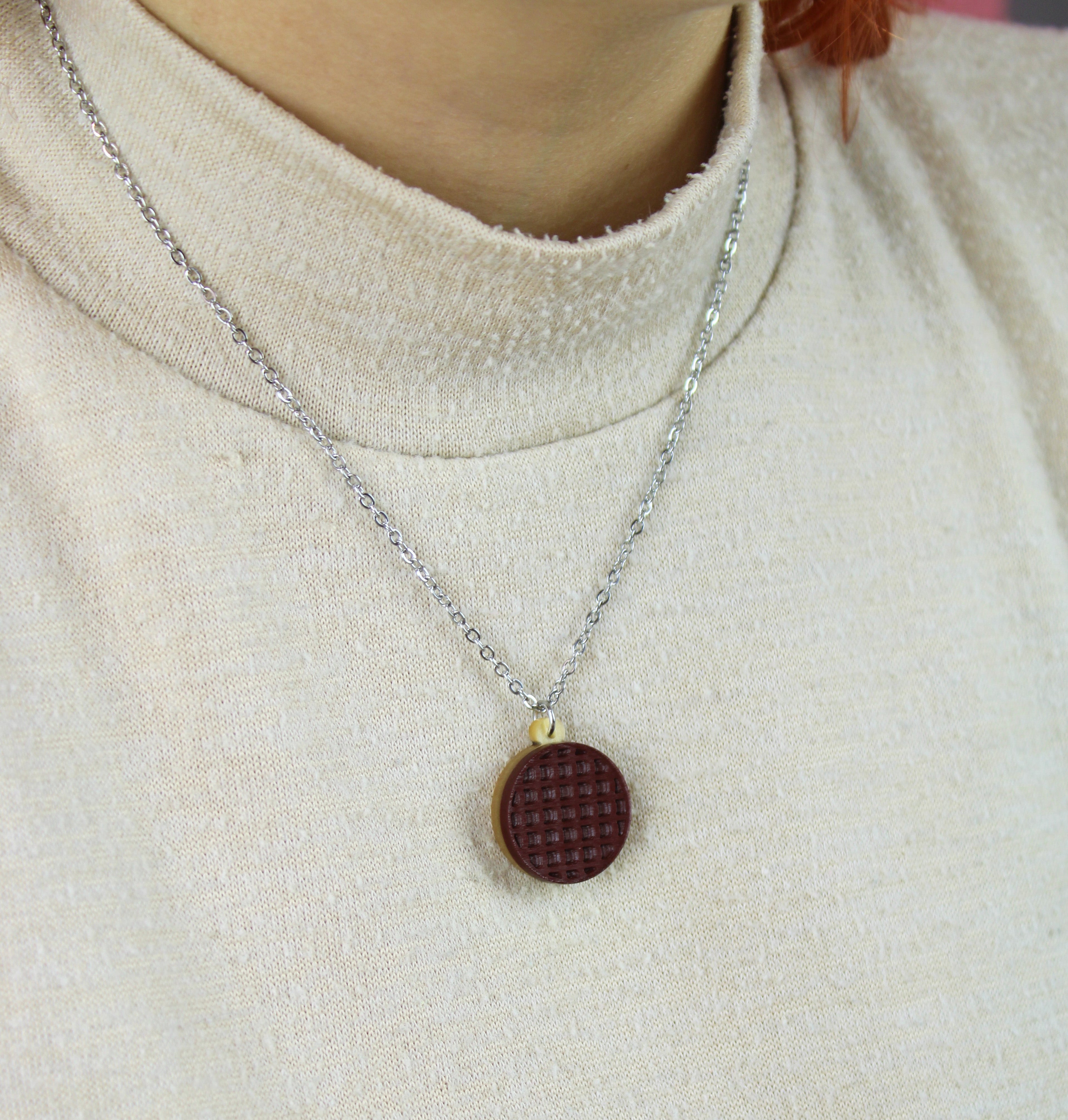 Chocolate Digestive Biscuit Necklace