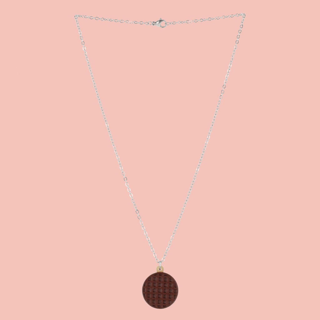 Chocolate Digestive Biscuit Necklace