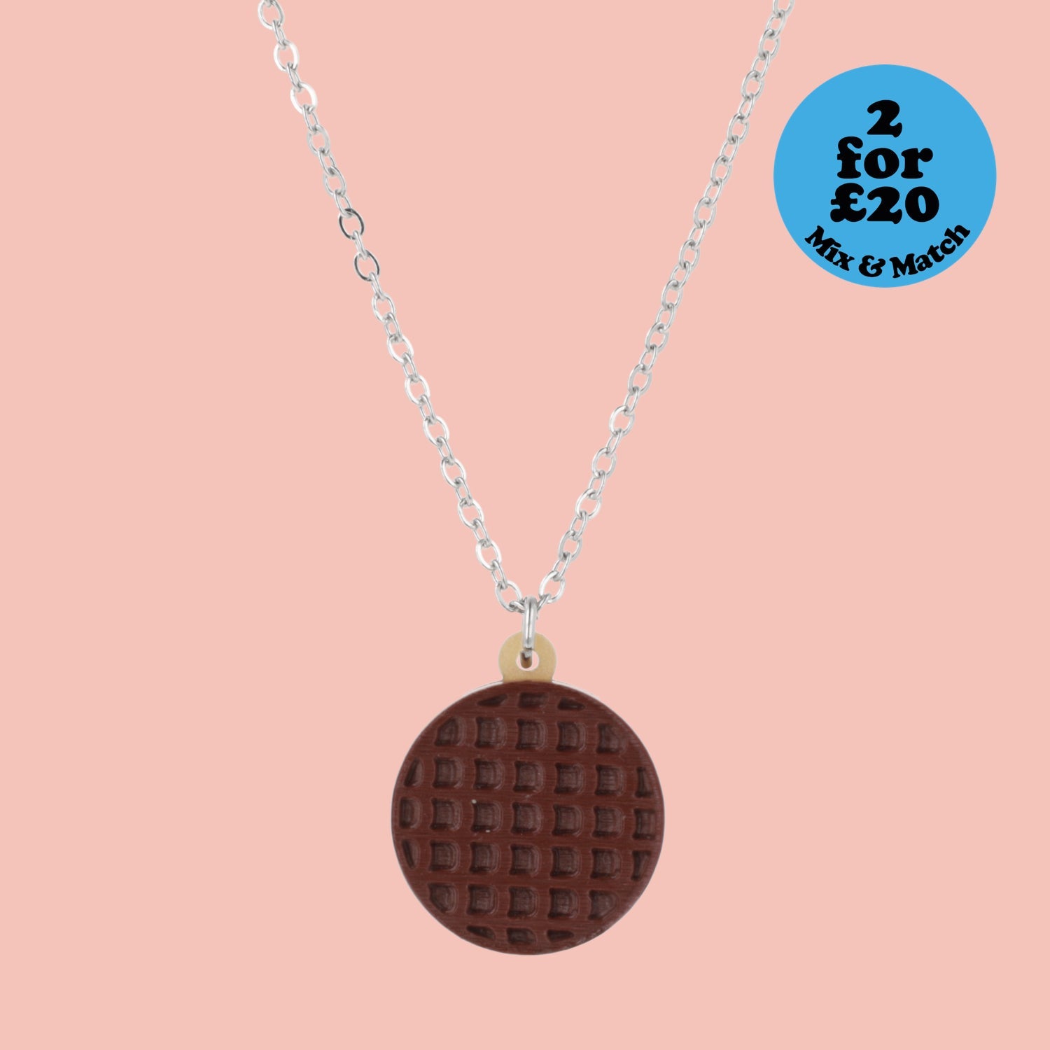 Chocolate Digestive Biscuit Necklace