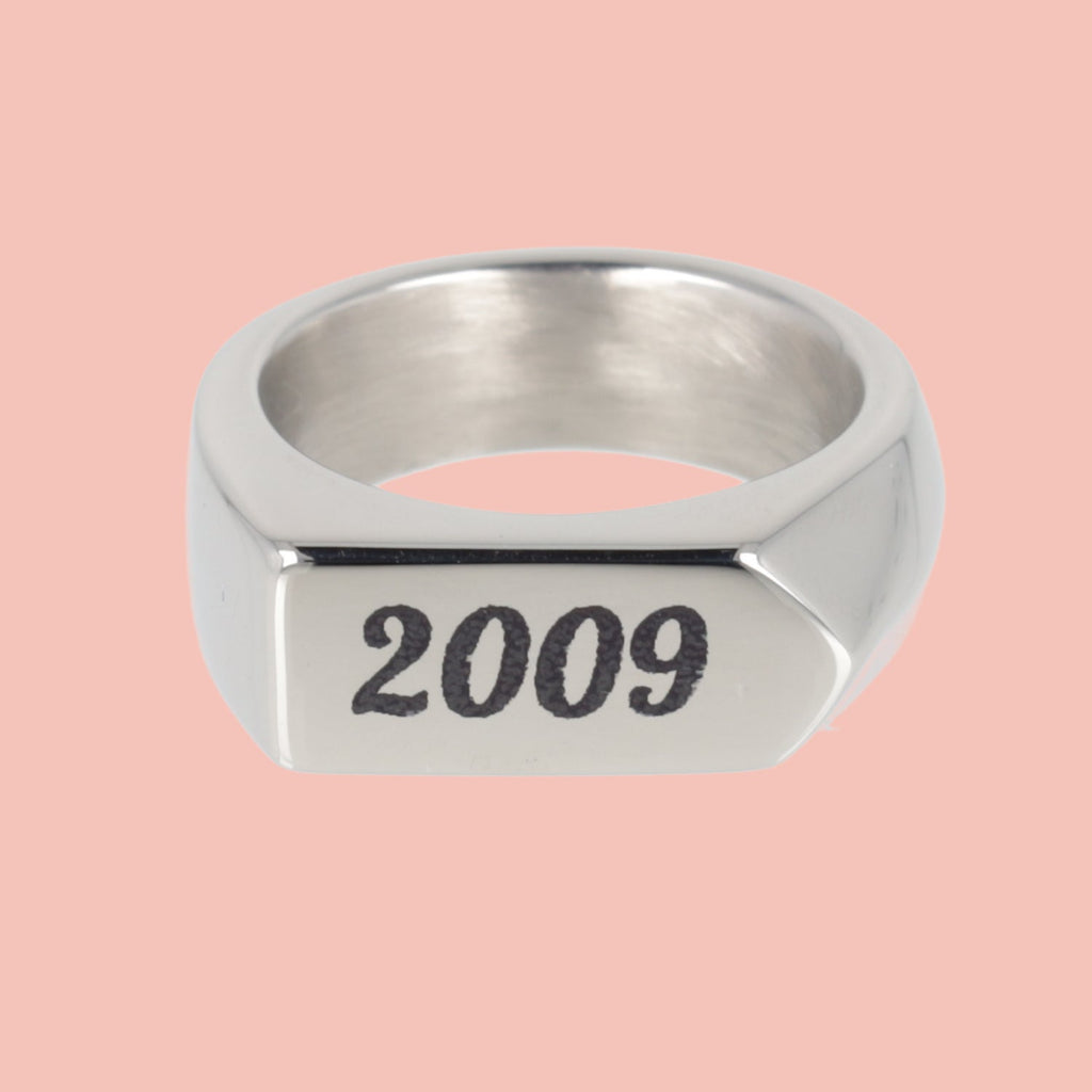 Chunky Customisable Birth Year Ring