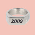Chunky Customisable Birth Year Ring