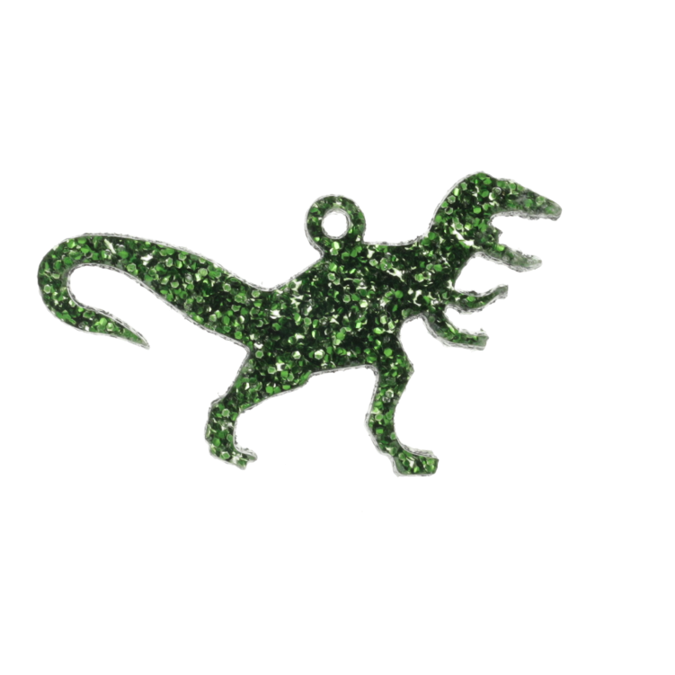 Classic Jurassic Glitter T-Rex Charm
