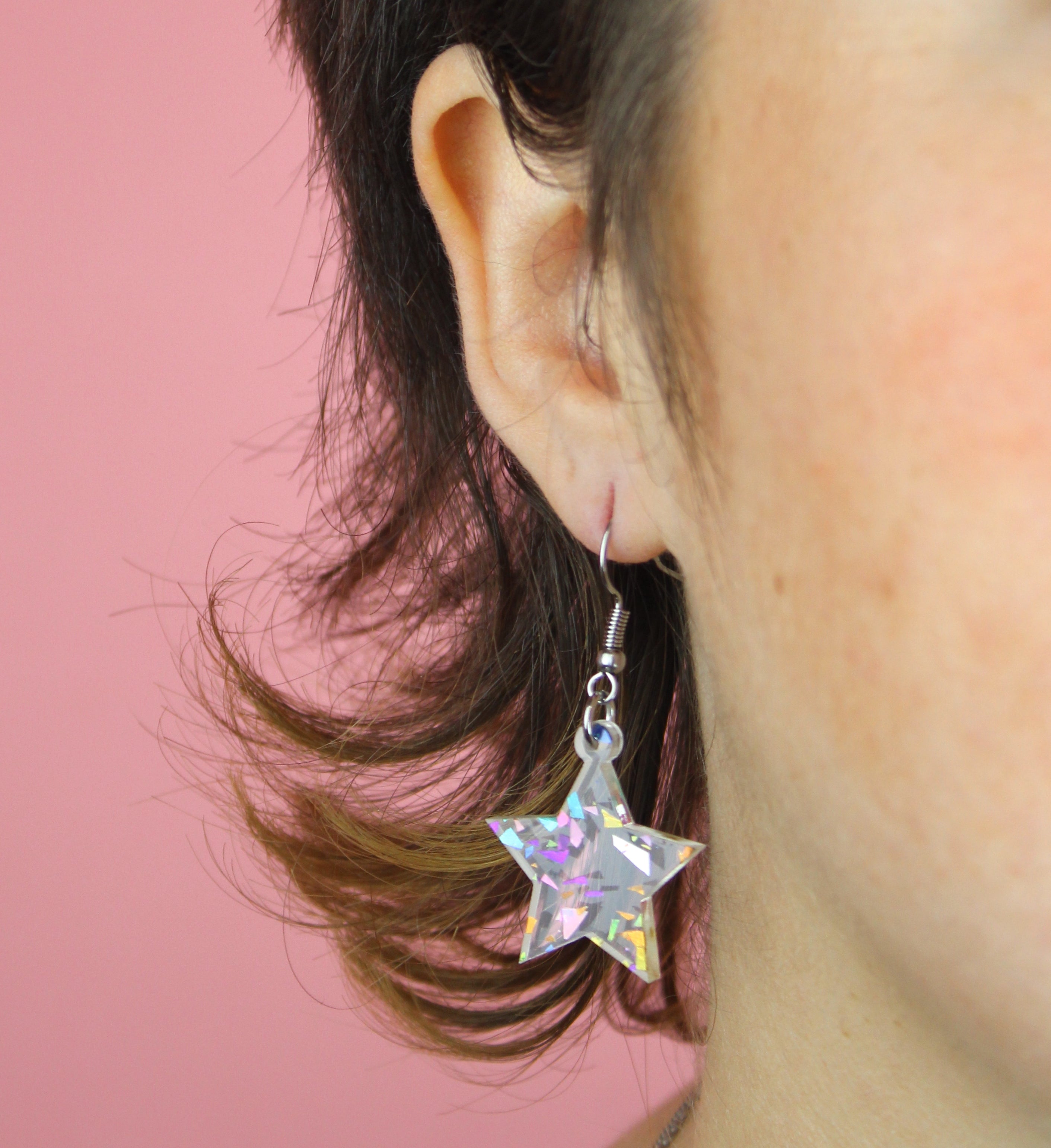 Confetti Stars are Blind Earrings