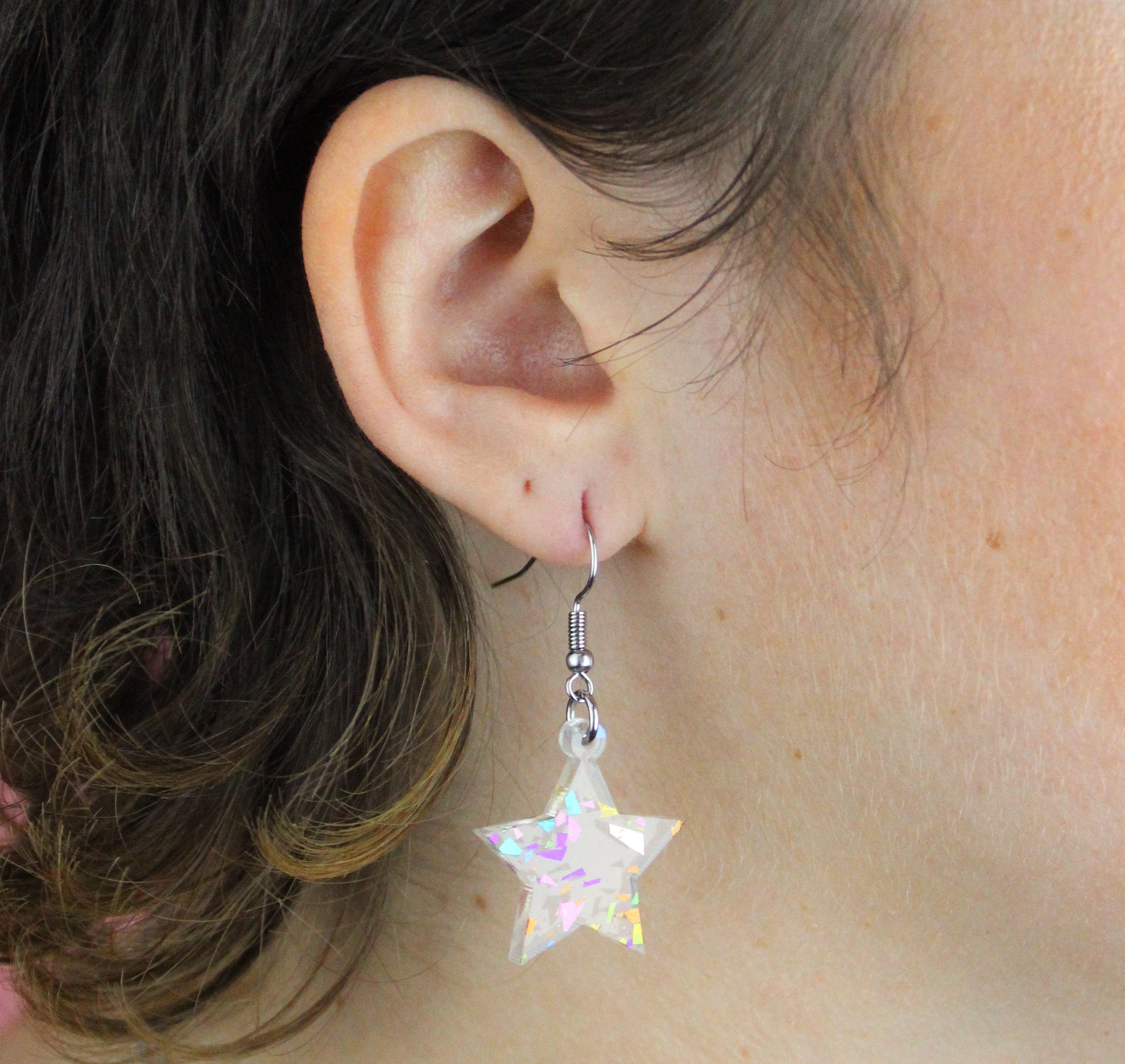Confetti Stars are Blind Earrings