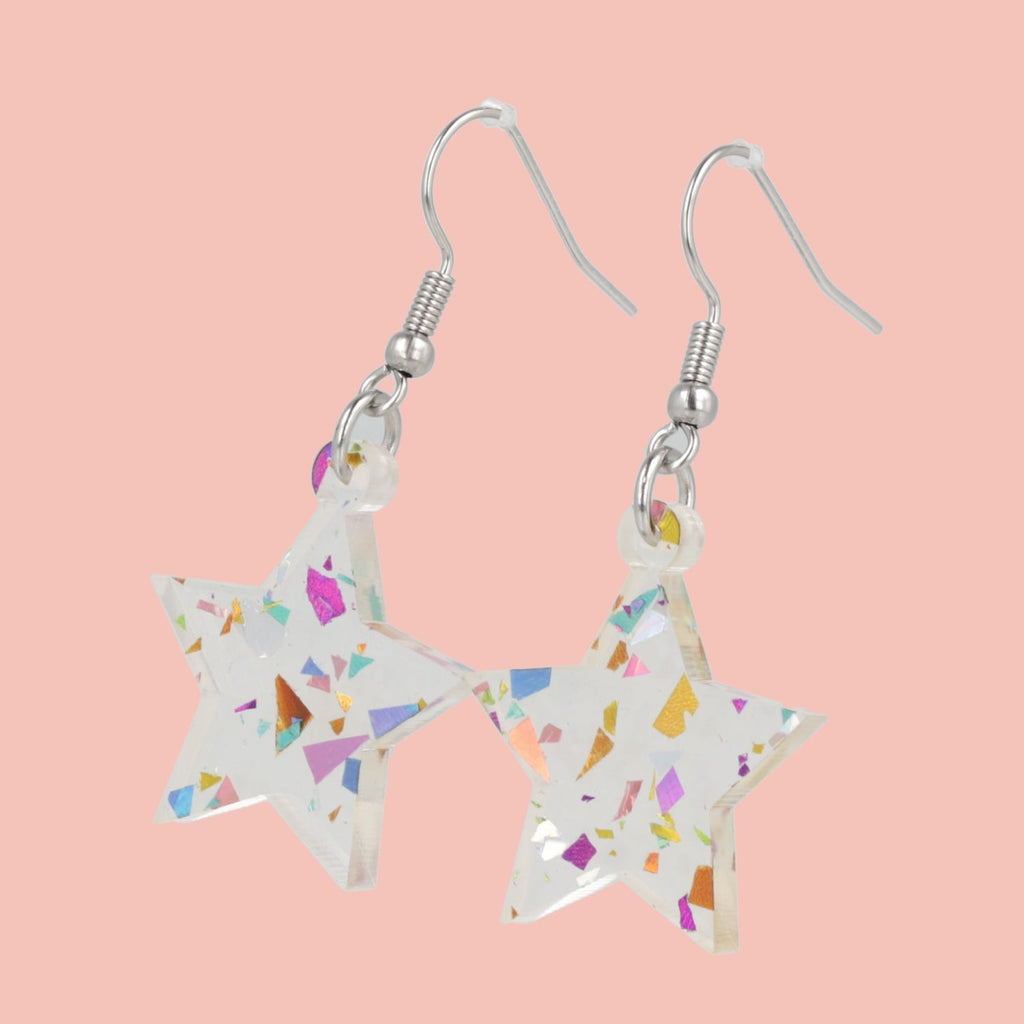 Confetti Stars are Blind Earrings