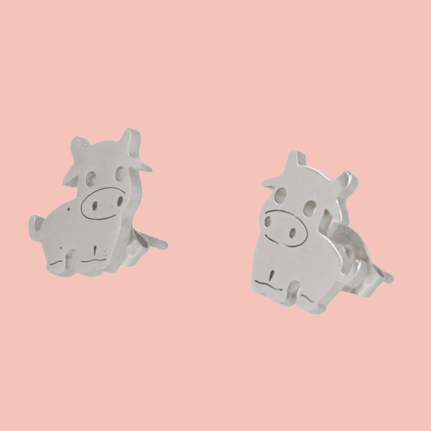 Cow's It Going? Stud Earrings