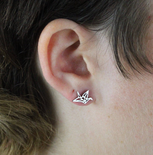 Crane Stud Earrings