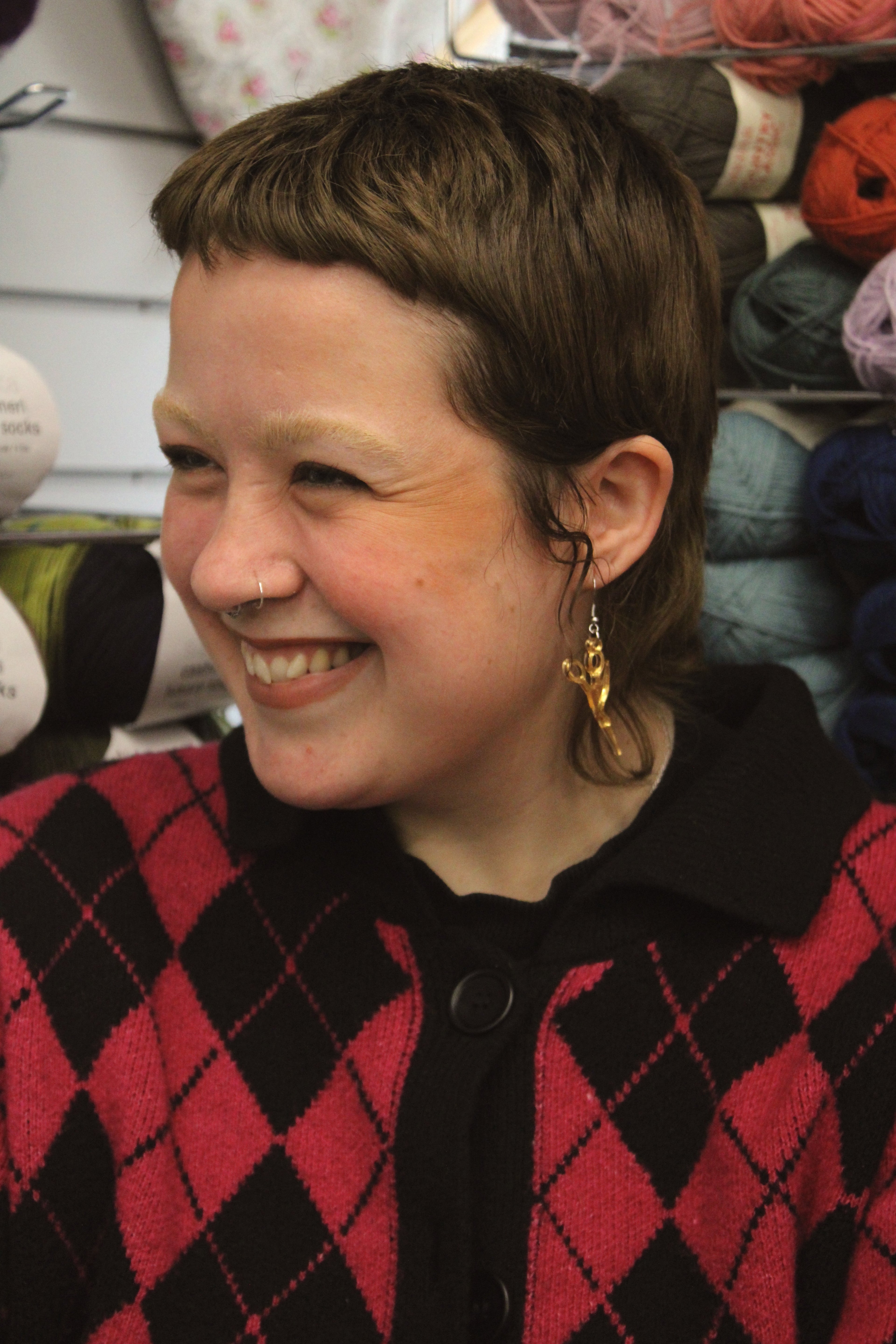 Crane Sewing Scissors Earrings