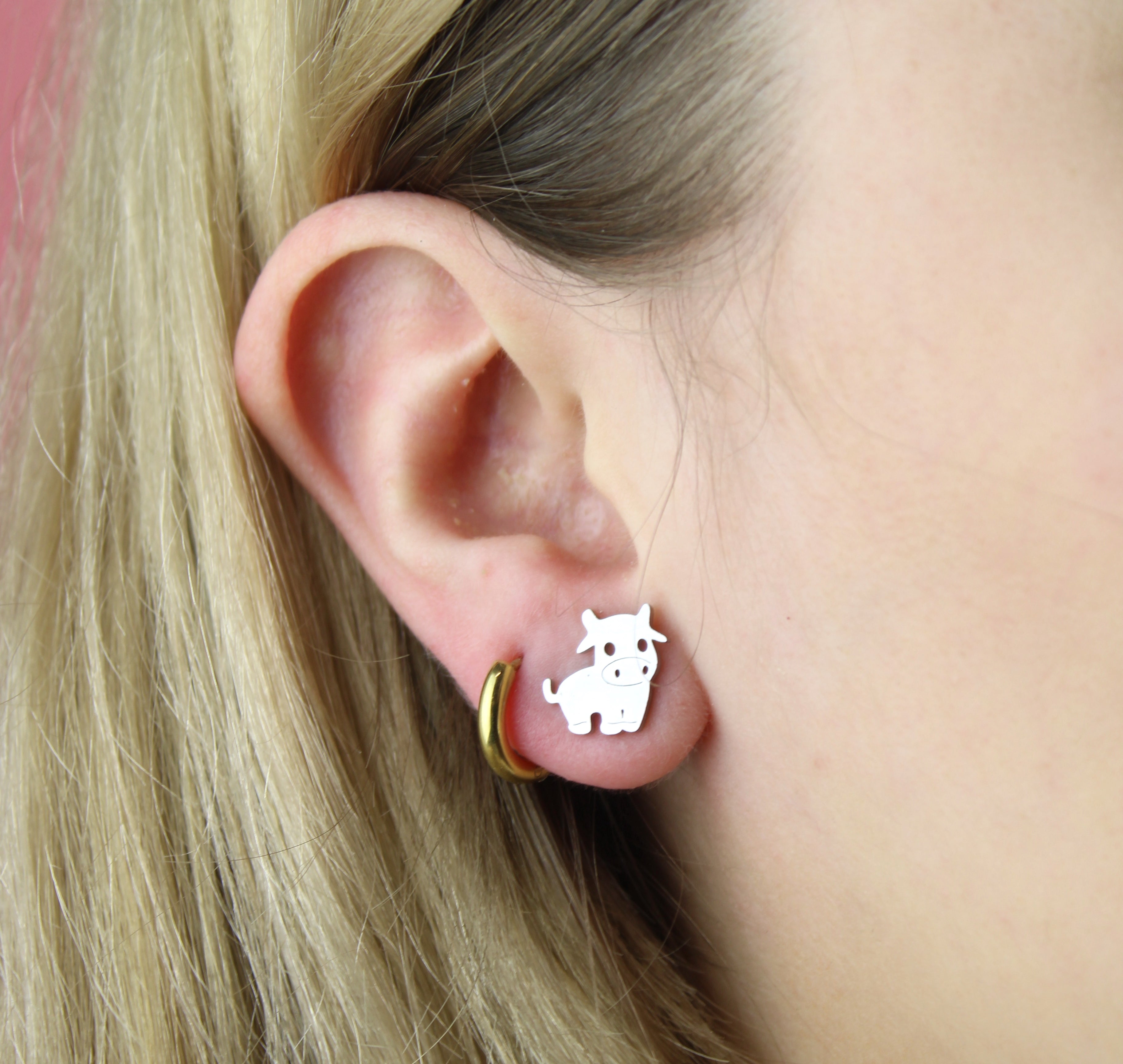 Cow's It Going? Stud Earrings