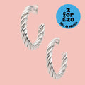 Chunky Tidal Hoop Earrings
